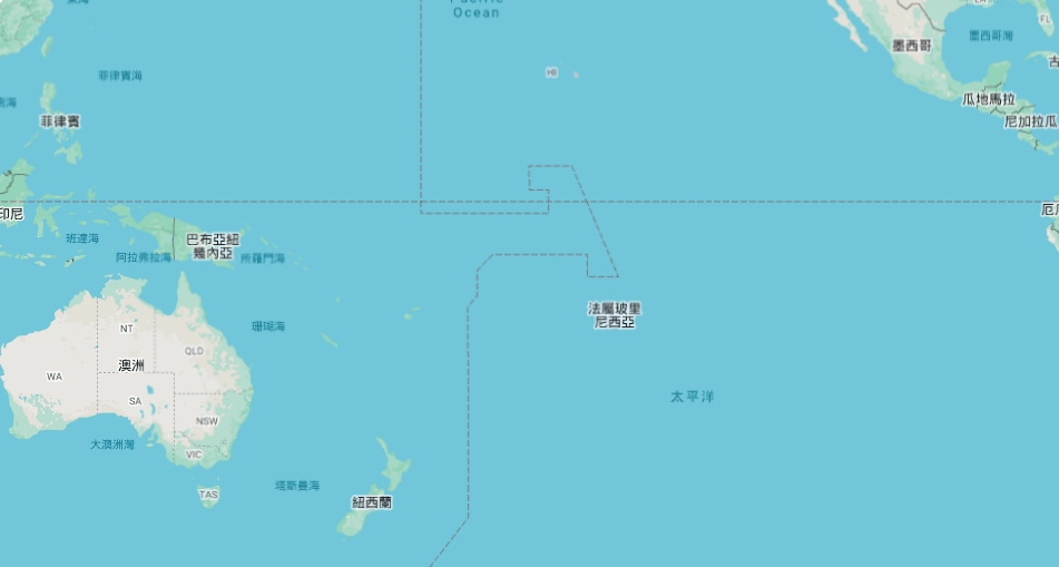 中國試射飛彈 法屬玻里尼西亞：落在其專屬經濟區附近