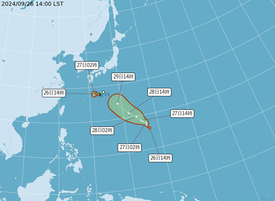又有熱帶系統可能成颱 發布海警機會高