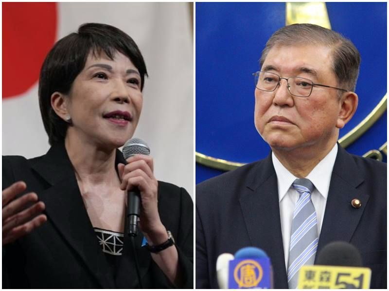日本自民黨總裁選舉進入第2輪 高市早苗對決石破茂