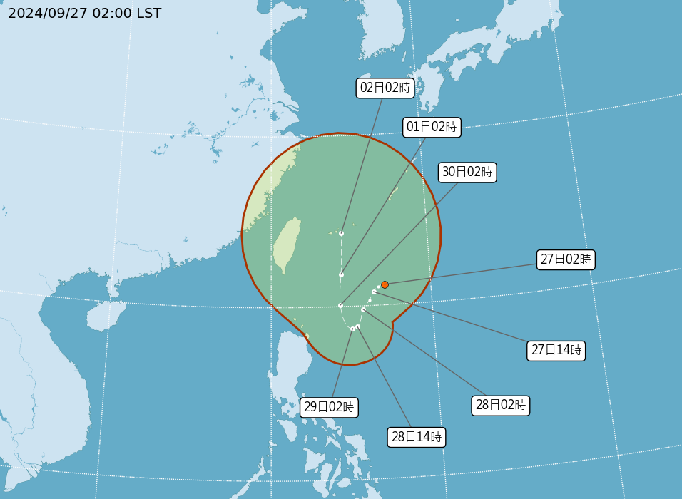 TD22可能成颱 下周一起影響台灣天氣