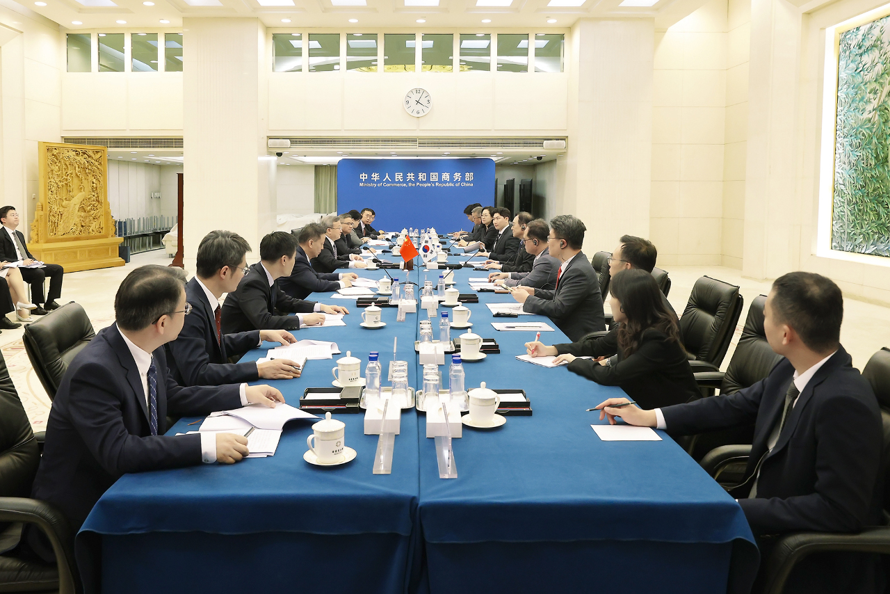 中韓舉行貿易部長會議 討論供應鏈合作方案