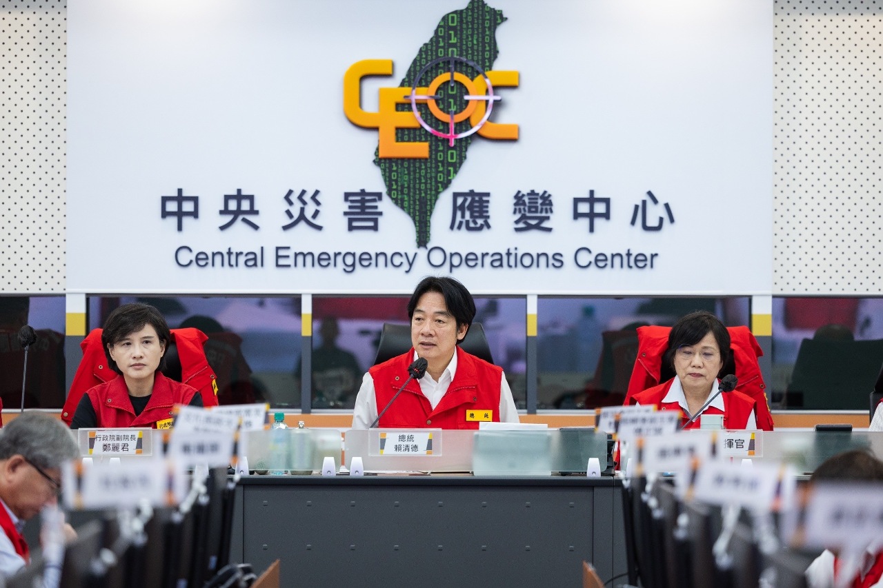 山陀兒來勢洶洶 總統：須特別提高警戒 中央全力協助地方因應