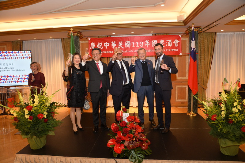 駐米蘭辦事處成立將屆週年 首度舉辦國慶酒會