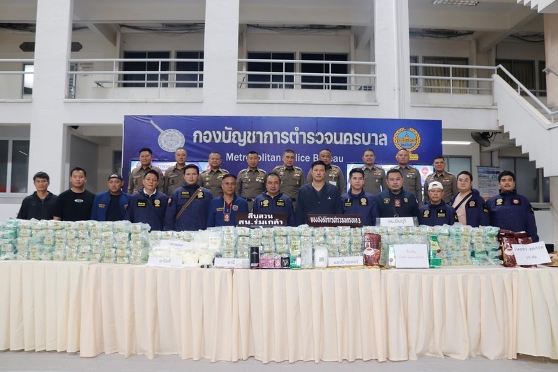 3台灣人涉嫌販毒曼谷遭逮 查獲277公斤K他命