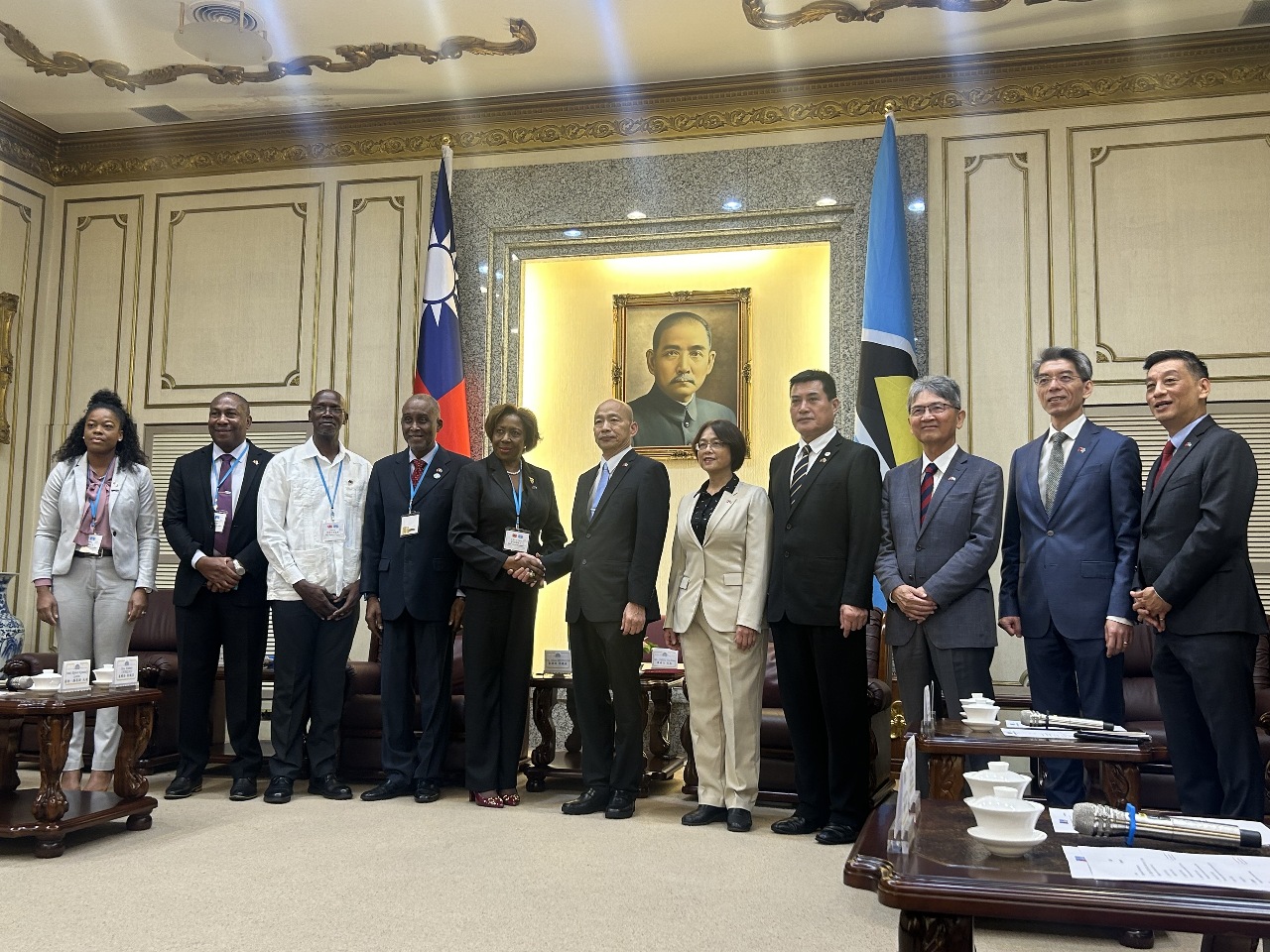 拜會韓國瑜 聖露西亞參議長：持續在國際場合挺台