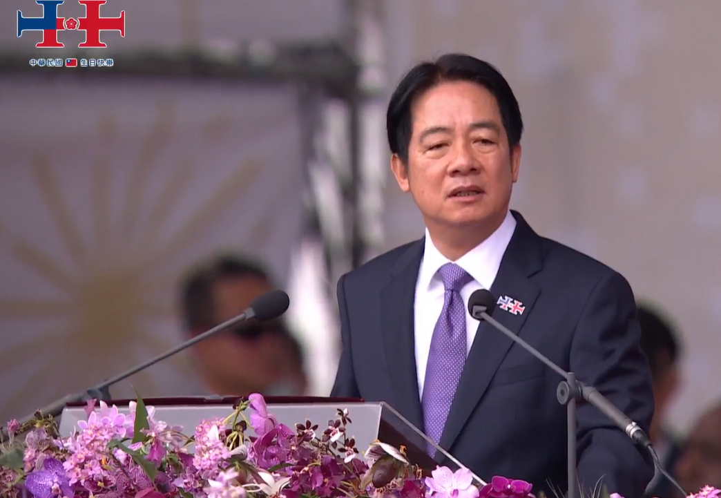 國慶談話 賴總統：中華人民共和國無權代表台灣