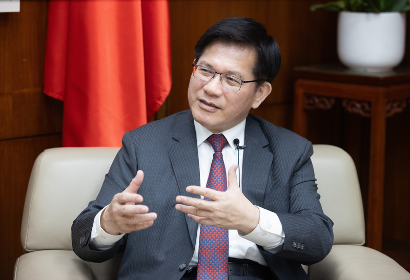 林佳龍接受日媒專訪 強調建立民主供應鏈必要性