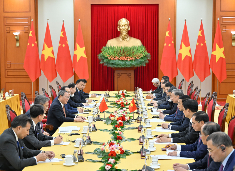 越共總書記會中國總理李強 提議更好地解決南海分歧