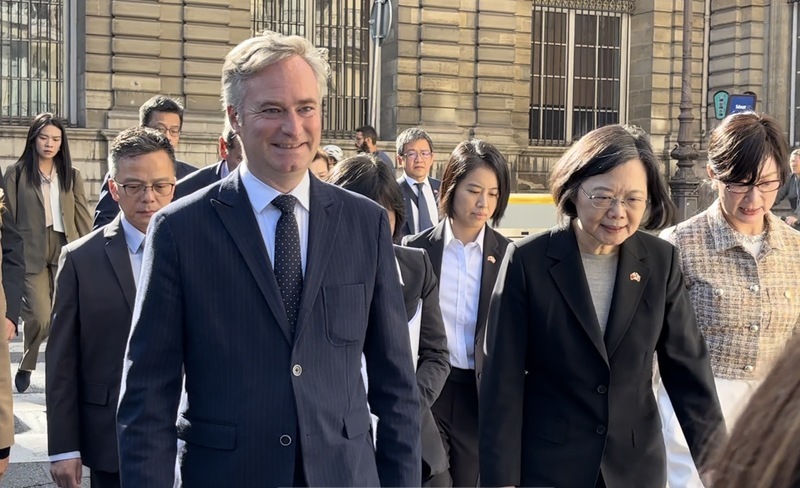 蔡英文受邀會晤法國會議員 釋放挺台灣民主訊息