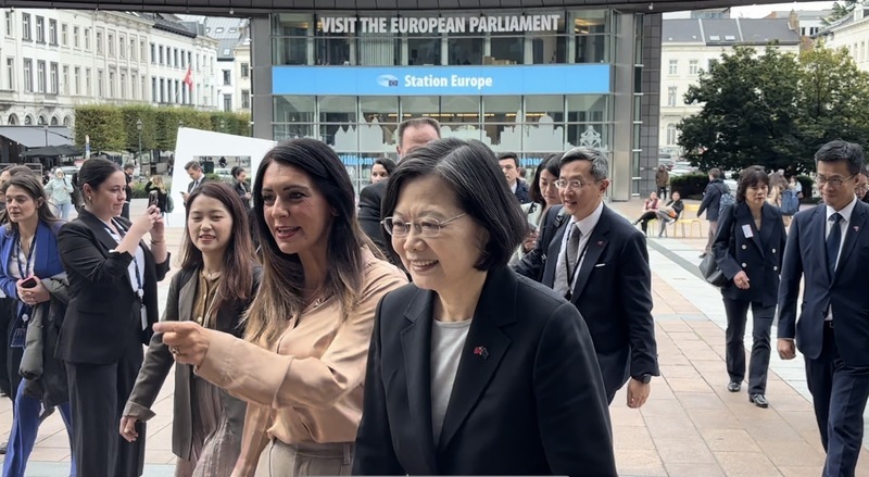 蔡英文訪歐洲議會受邀致詞 籲歐盟繼續支持台灣 嚇阻中國破壞區域安全