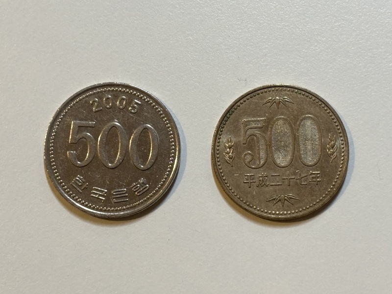 日韓500元硬幣宛若雙胞胎 日本出現魚目混珠詐欺案
