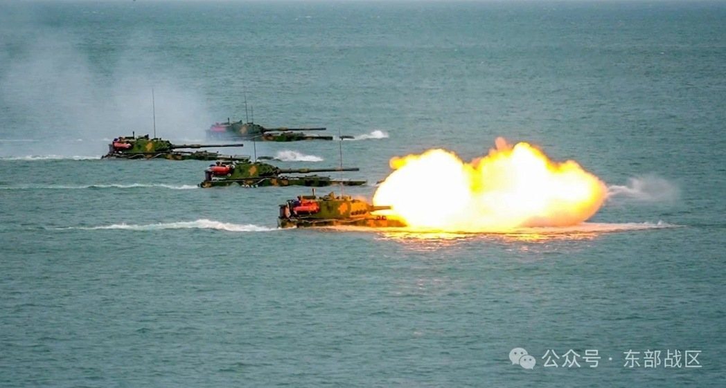除了福建平潭海域 福州羅源灣港區也進行實彈射擊