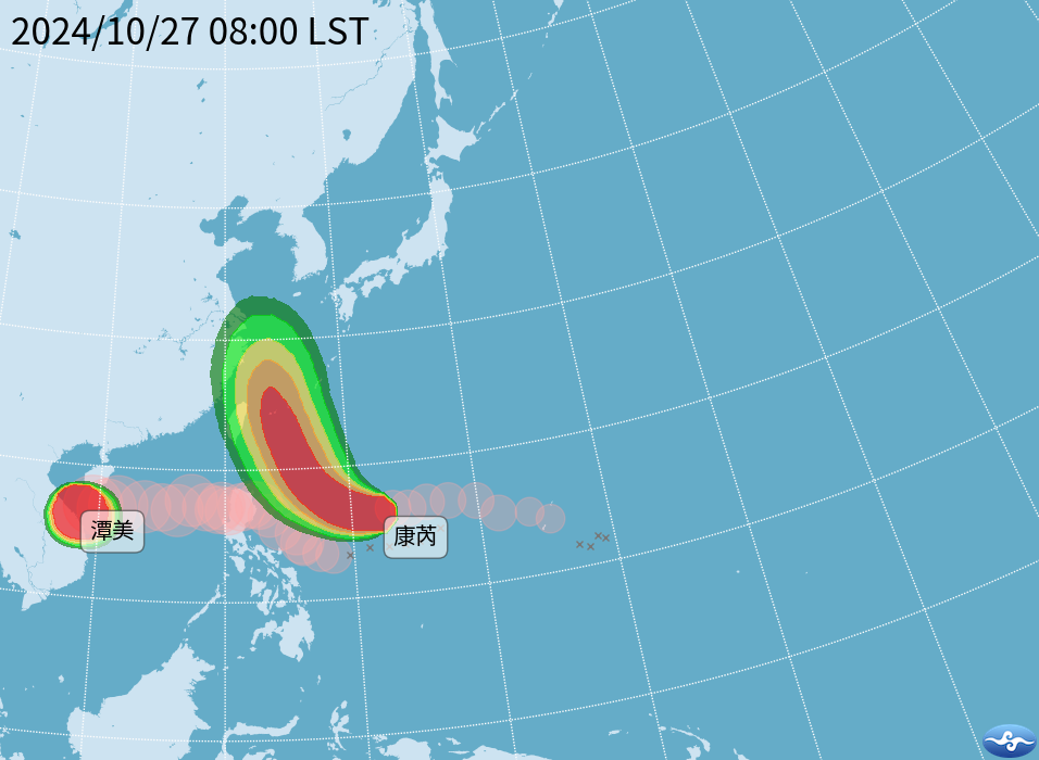 颱風康芮30日起離台灣更近 北北基宜防大雨