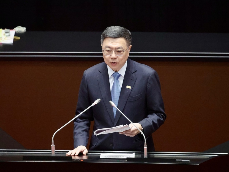 卓榮泰報告明年度總預算案 盼朝野支持早日通過
