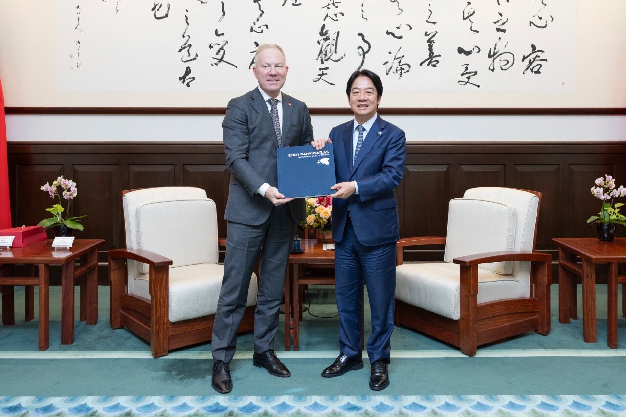 總統接見愛沙尼亞國會訪團 盼共同因應威權主義擴張