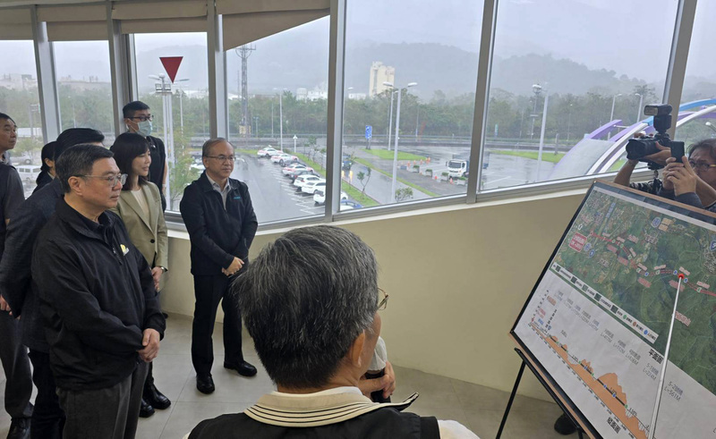 視察國5銜接蘇花改 卓榮泰：提升運輸效能 提供安全交通