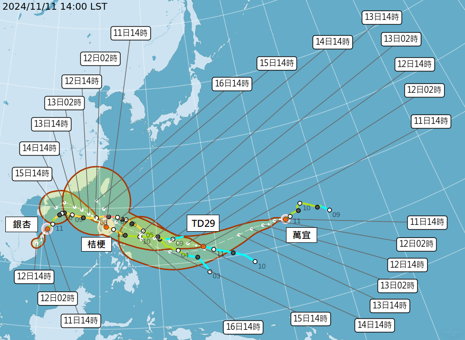 颱風天兔最快晚間生成  路徑北偏不排除14日海警