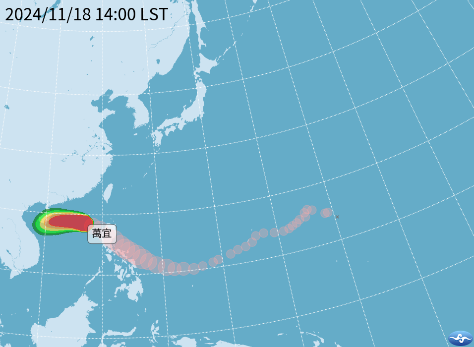 今年已3颱登陸台灣  自2008年以來最多