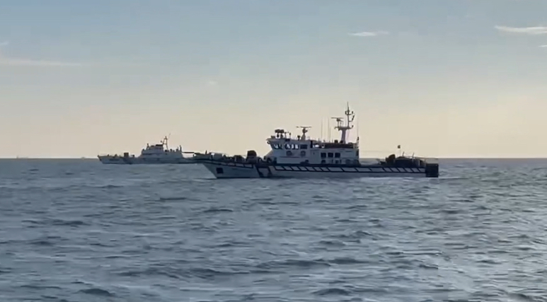 中國4艘海警船侵擾金門海域 海巡監控驅離