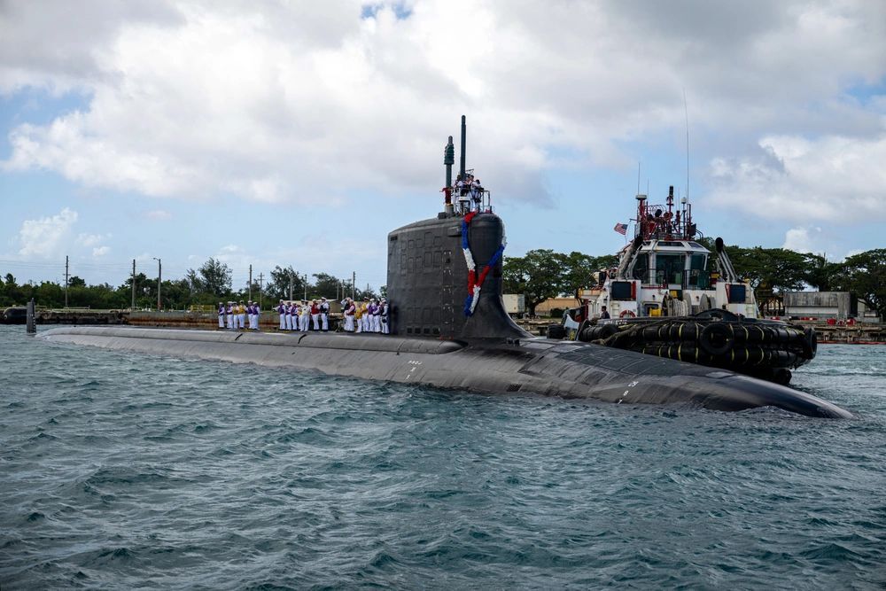 美海軍：因應印太情勢 首艘維吉尼亞級潛艦抵關島