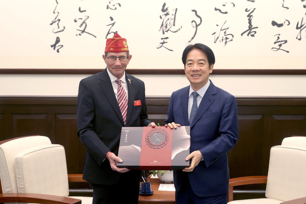 賴總統盼台美持續加強退伍軍人事務合作 守護區域穩定