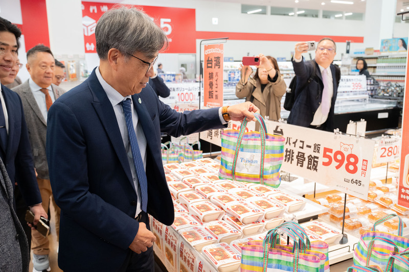 台灣排骨便當再登日本超市 陳駿季：續推豬肉銷日