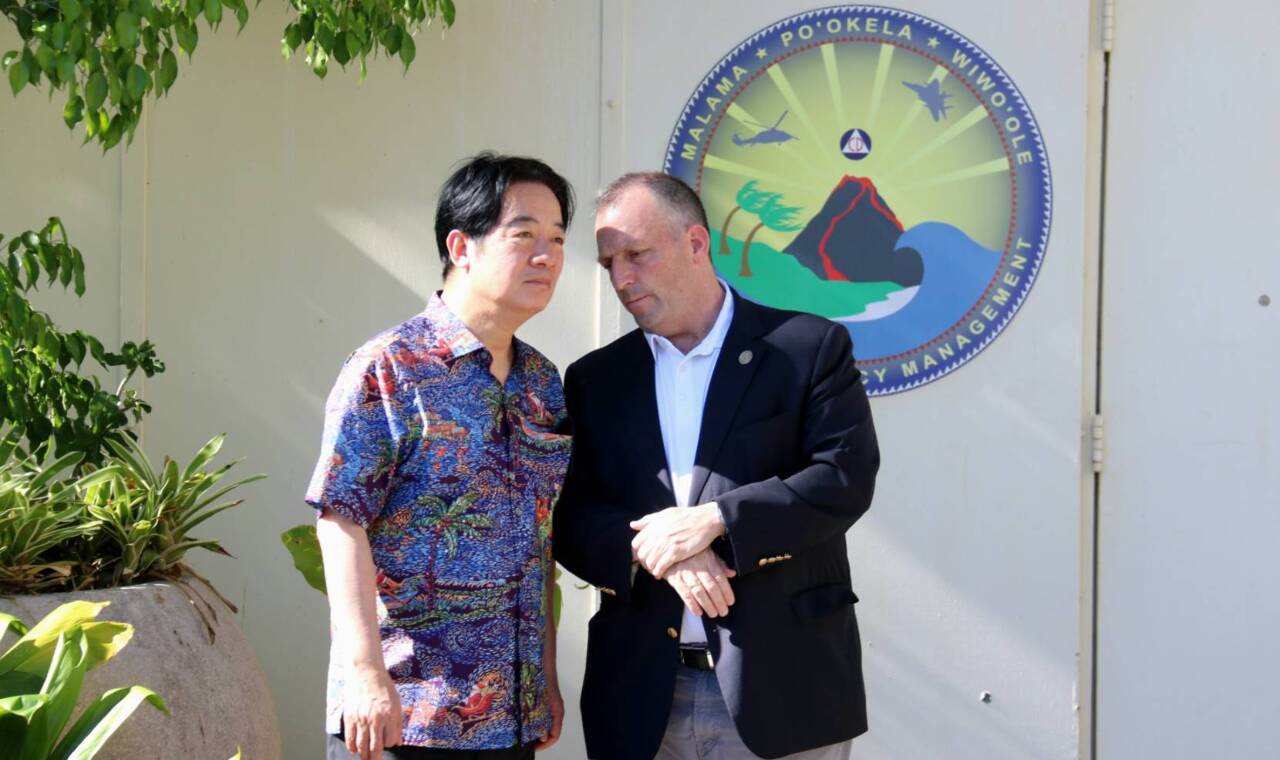 賴總統訪夏威夷急難管理署 州長親接待 交流災防經驗