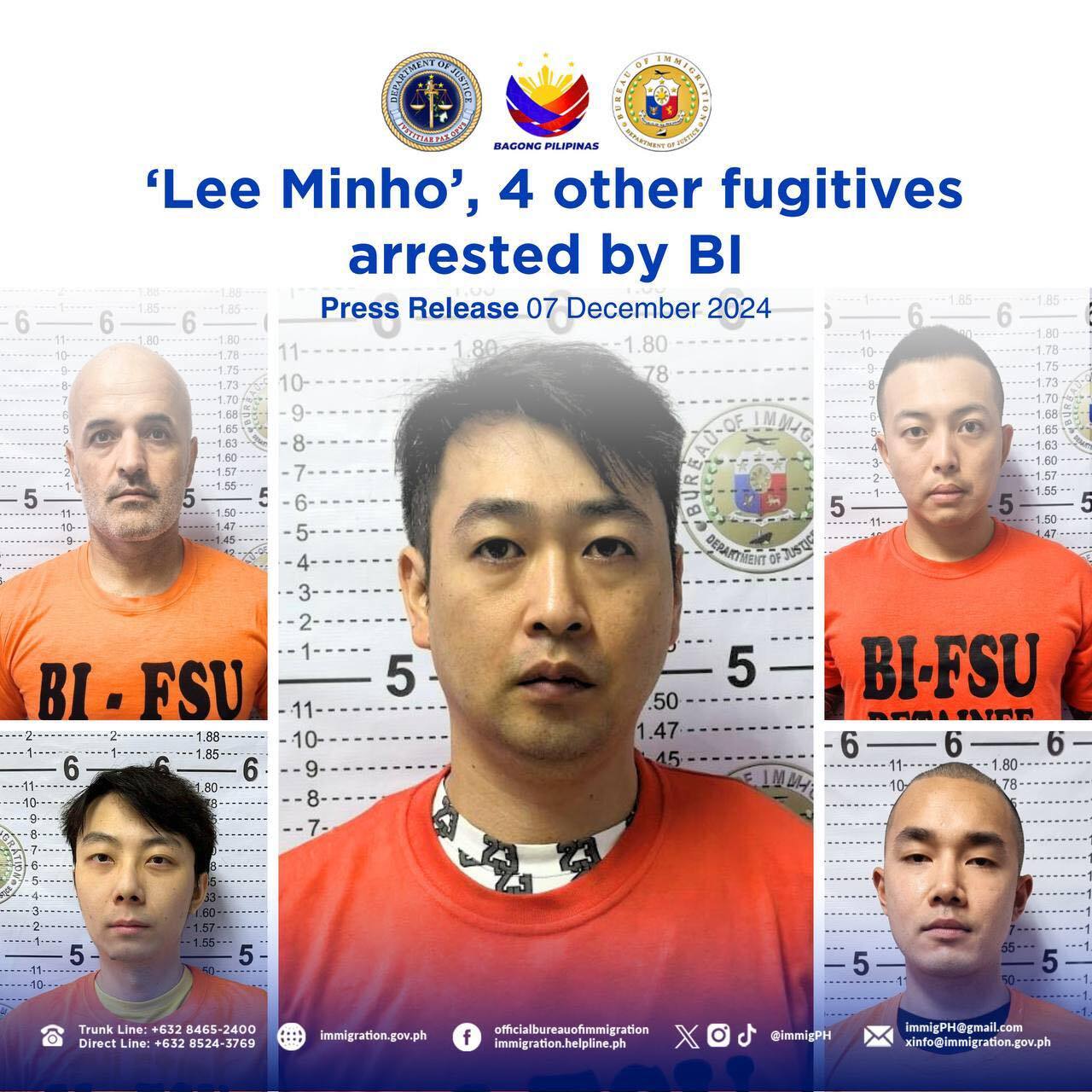 菲律賓逮捕5外籍通緝犯 包括2名台灣人