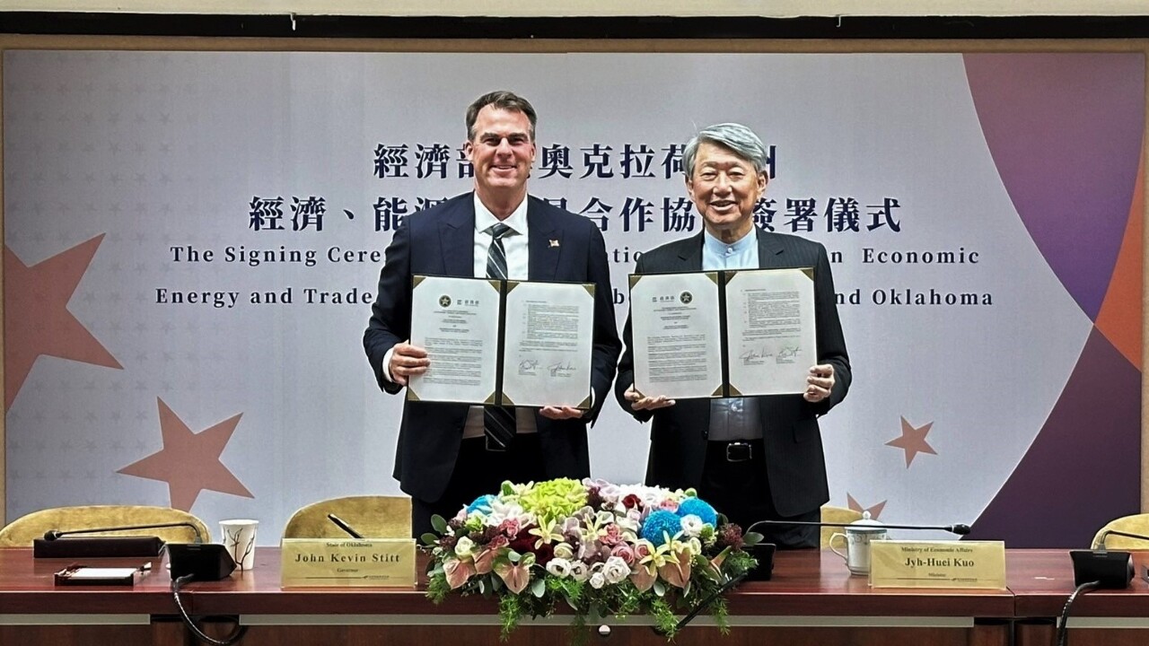經部與奧克拉荷馬州簽合作協議 深化無人機交流