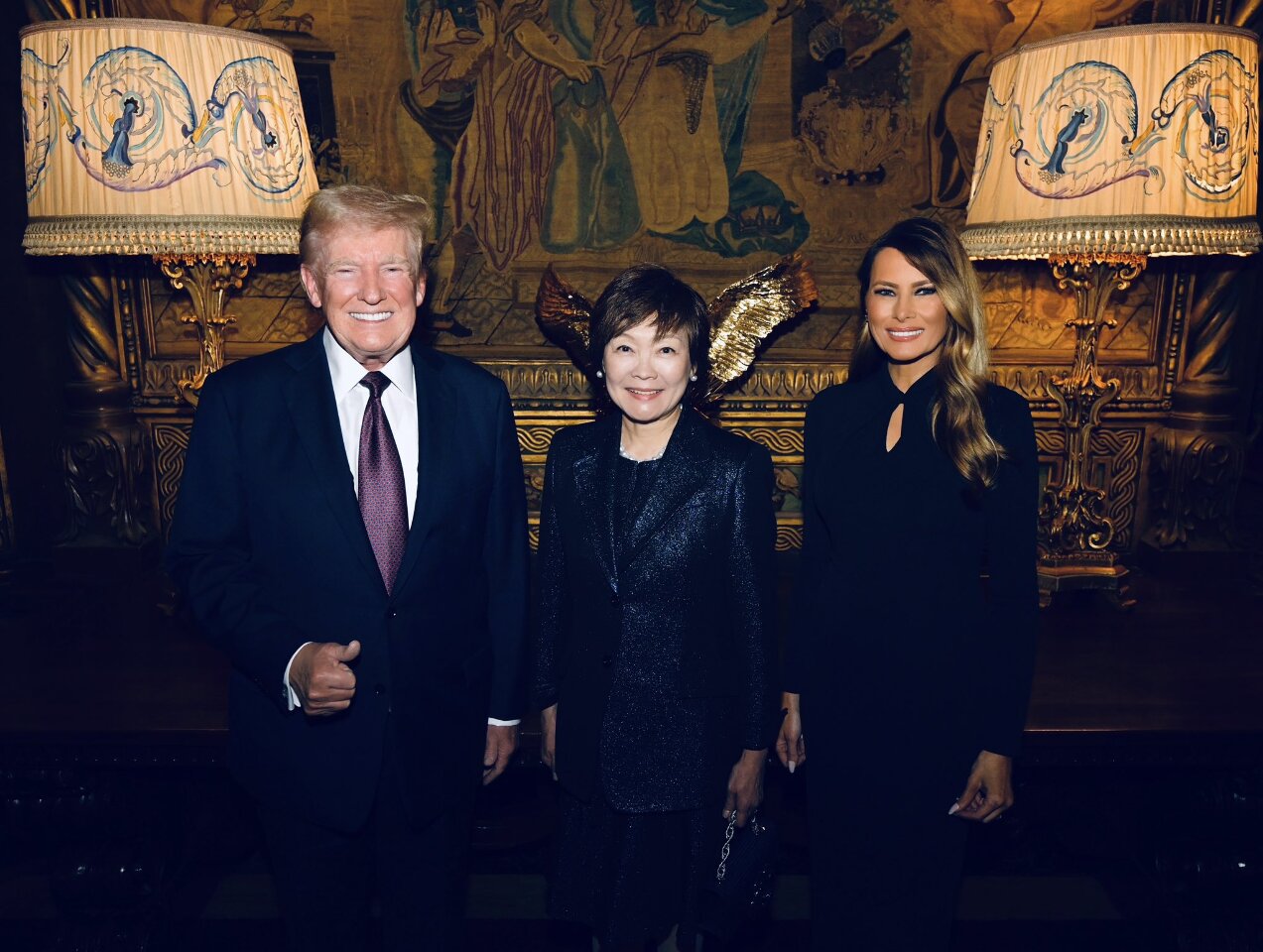倍受禮遇!  安倍昭惠與川普夫婦會面