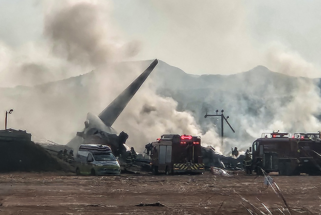 濟州航空撞上爆炸 南韓更改機場內水泥牆屏障設施