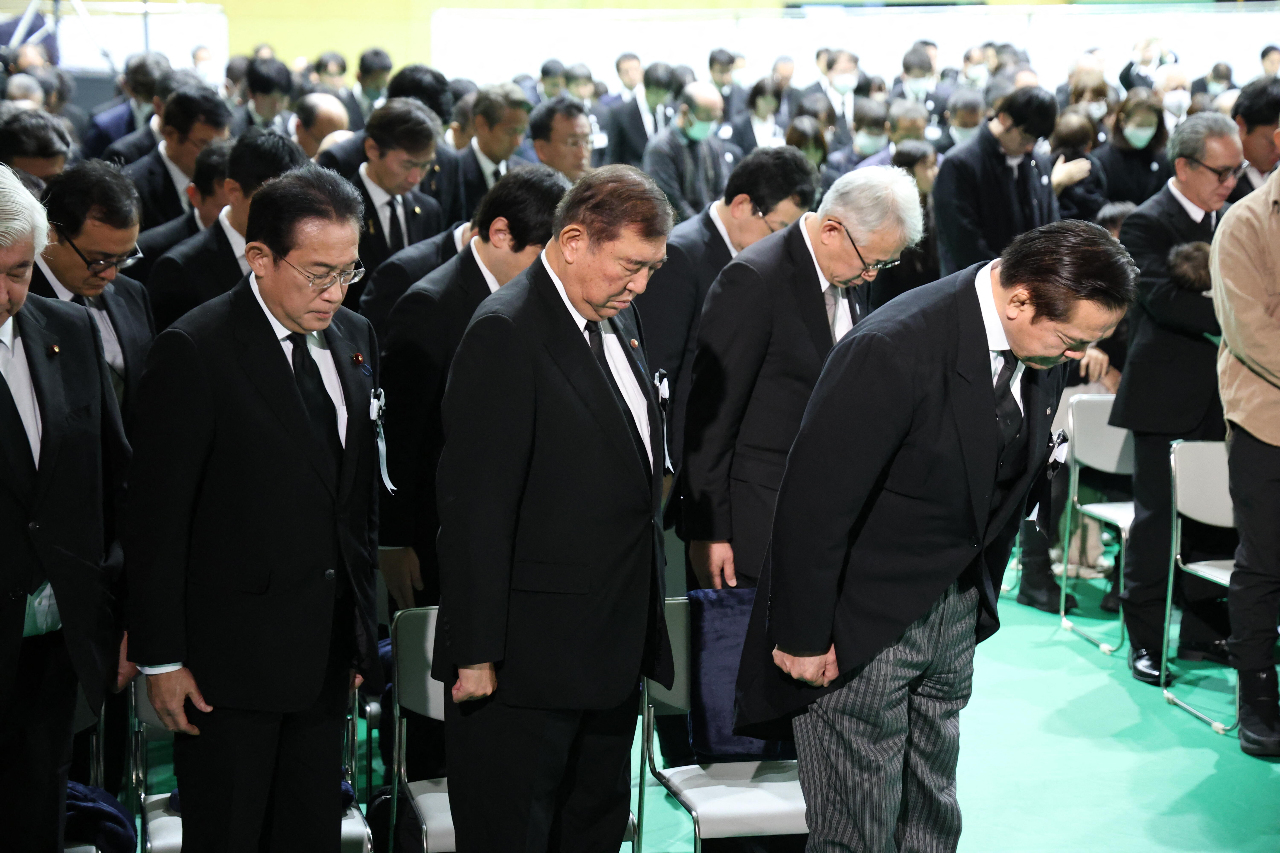 日相石破茂悼石川強震 男大生持刀出沒會場附近被捕