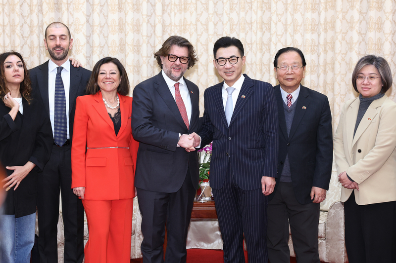 江啟臣接見義大利跨黨派議員團 盼拓展交流合作
