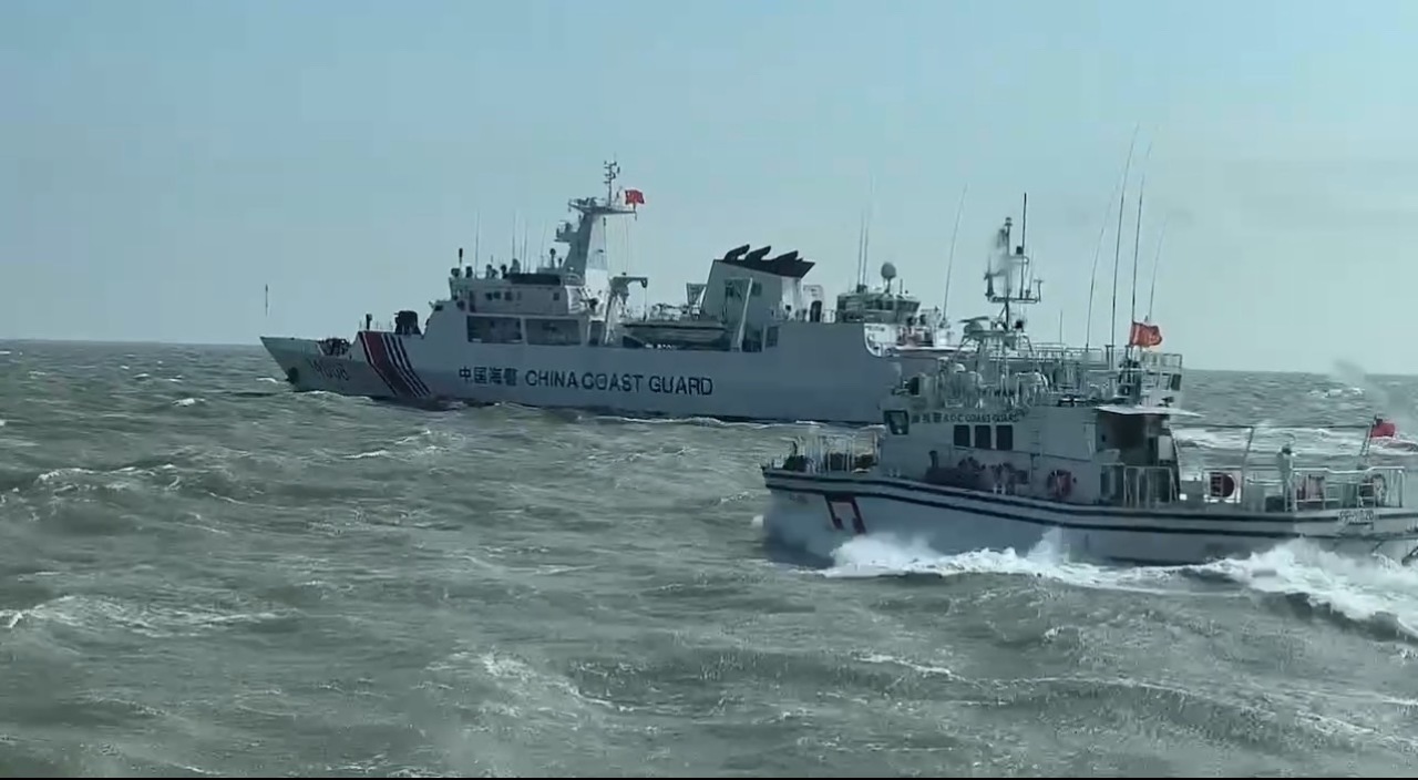 中國海警船元旦後再擾金門水域  海巡併航驅離