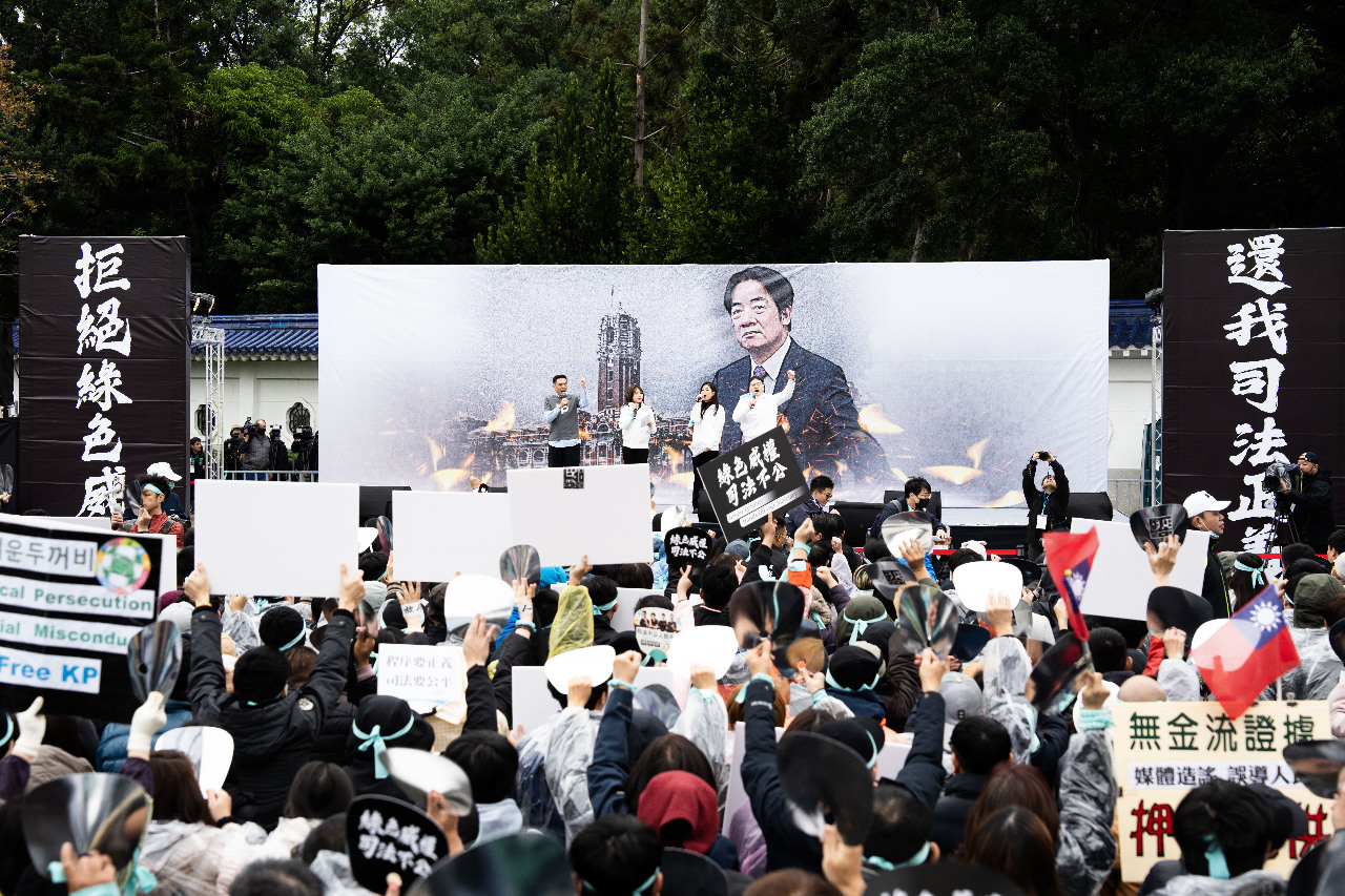 民眾黨「還我司法正義」活動 黃國昌：人民對「綠色威權」的怒吼