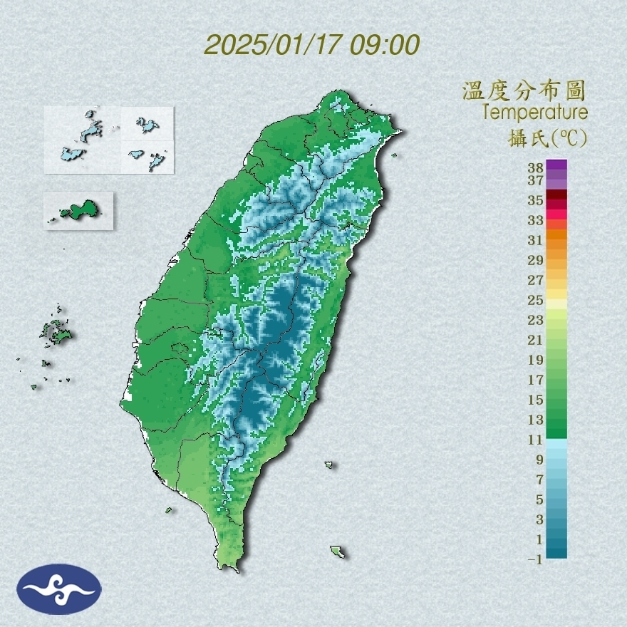 18縣市低溫特報 今晨苗栗大河7.3度平地最低溫