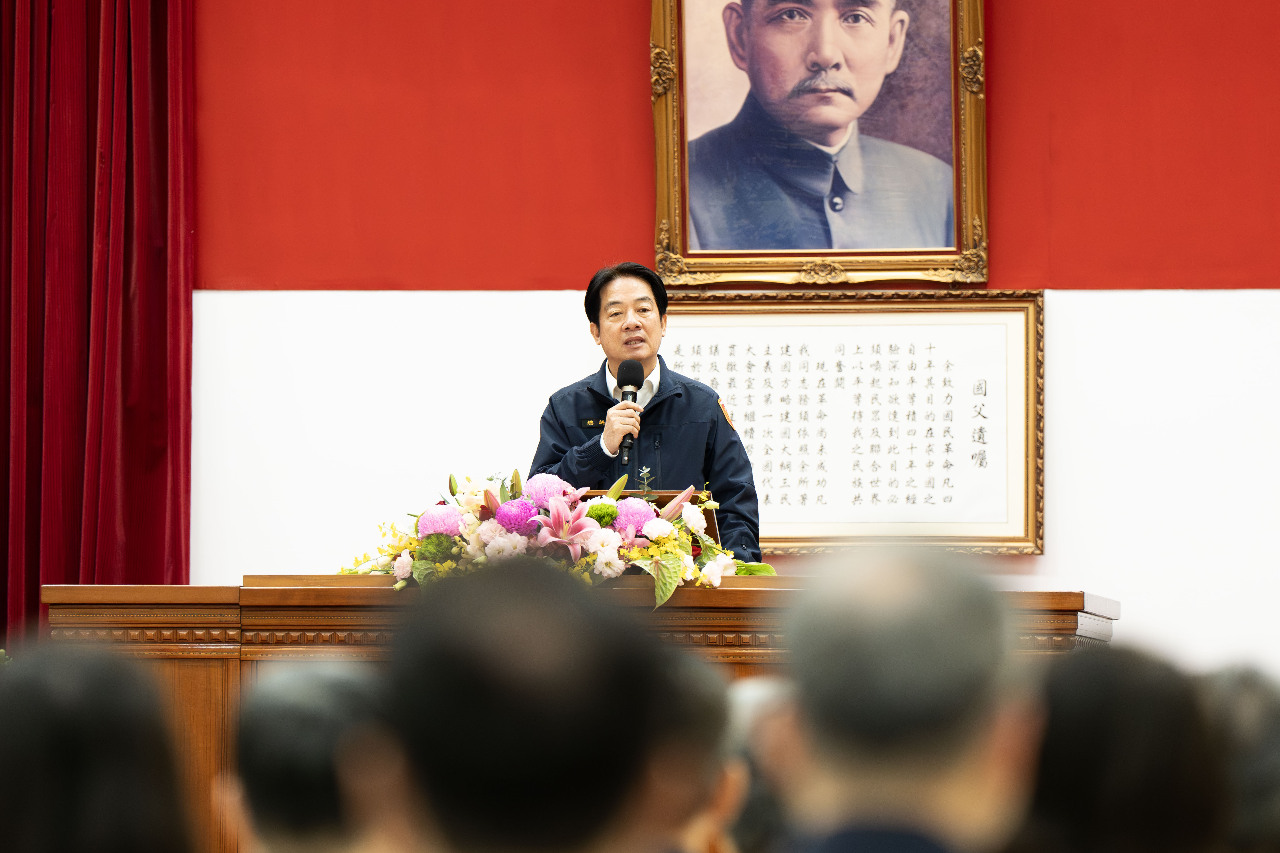 總統勗勉警務人員 強調打詐目標尚未成功 同仁仍需努力