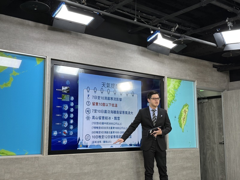 寒流來襲越晚越冷北台低溫探8度 1000公尺以上高山可能降雪