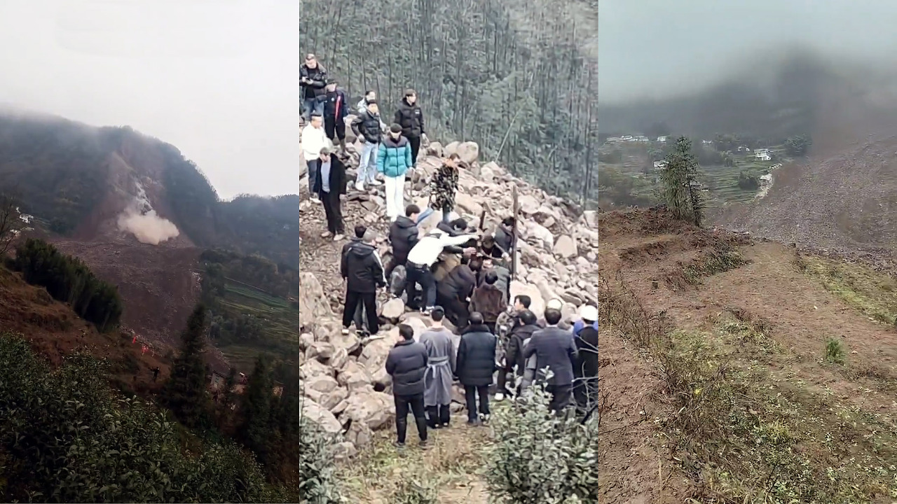 四川筠連山崩證實1死28失蹤 中國副總理劉國中勘災