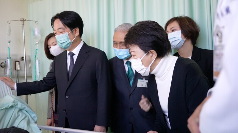探視新光三越氣爆案傷者 賴總統：各部會要協助地方做好工安