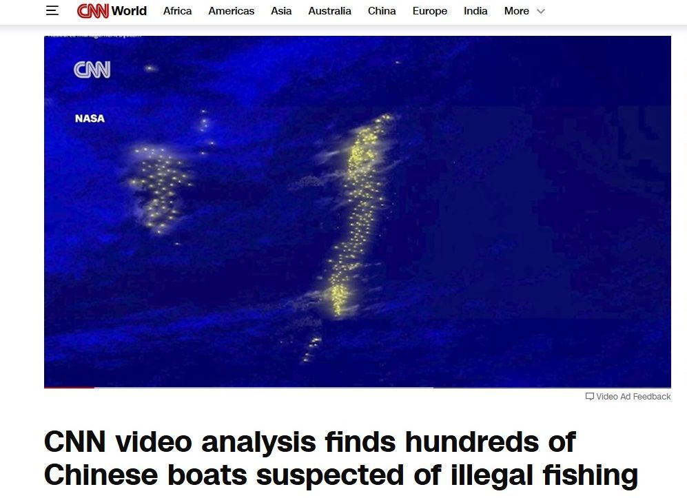 CNN：中國漁船越EEZ捕魚 阿根廷海軍加強打擊非法捕撈