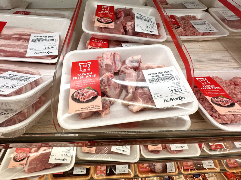台灣生鮮豬肉進軍新加坡超市 顧客欲煮肉骨茶添台味