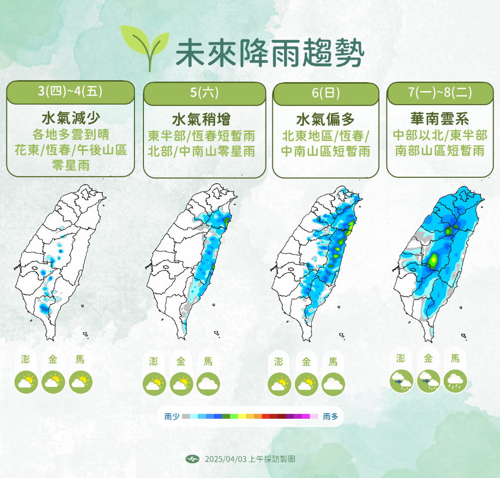 清明假期天氣前後不一 下周開工逢華南雲系來添亂