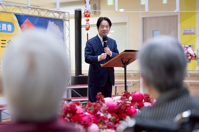 賴總統視導台南榮民之家 盼延續榮民精神「愛國、反共、服務」