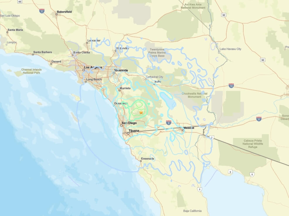 美國加州聖地牙哥郡發生淺層地震 USGS：規模5.2