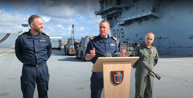 英航艦打擊群指揮官：印太自由航行行動「所有選項皆存在」