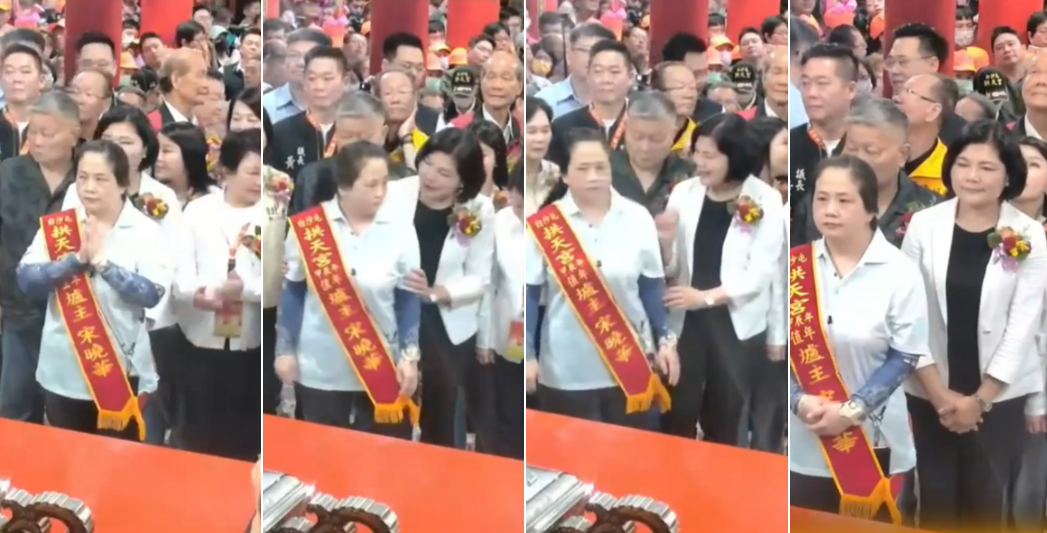 參拜白沙屯媽祖移開拱天宮爐主惹議 張麗善致歉