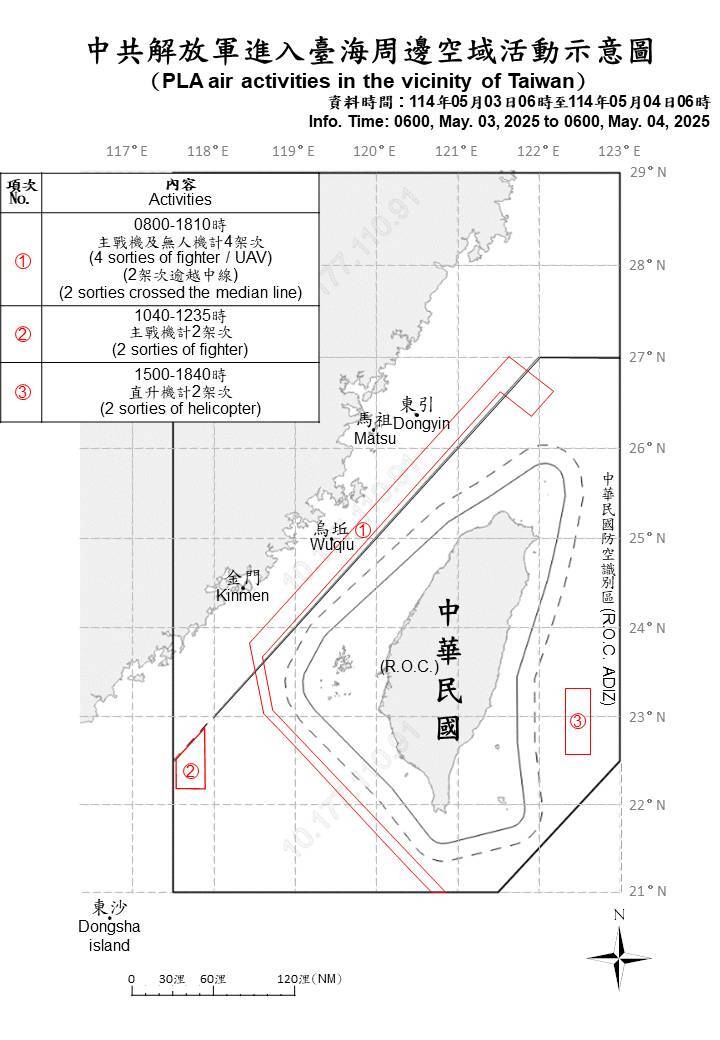 中共15機艦船台海周圍活動  國軍嚴密監控應處