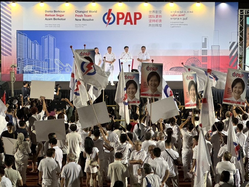 新加坡國會大選 人民行動黨壓倒性勝選延續執政