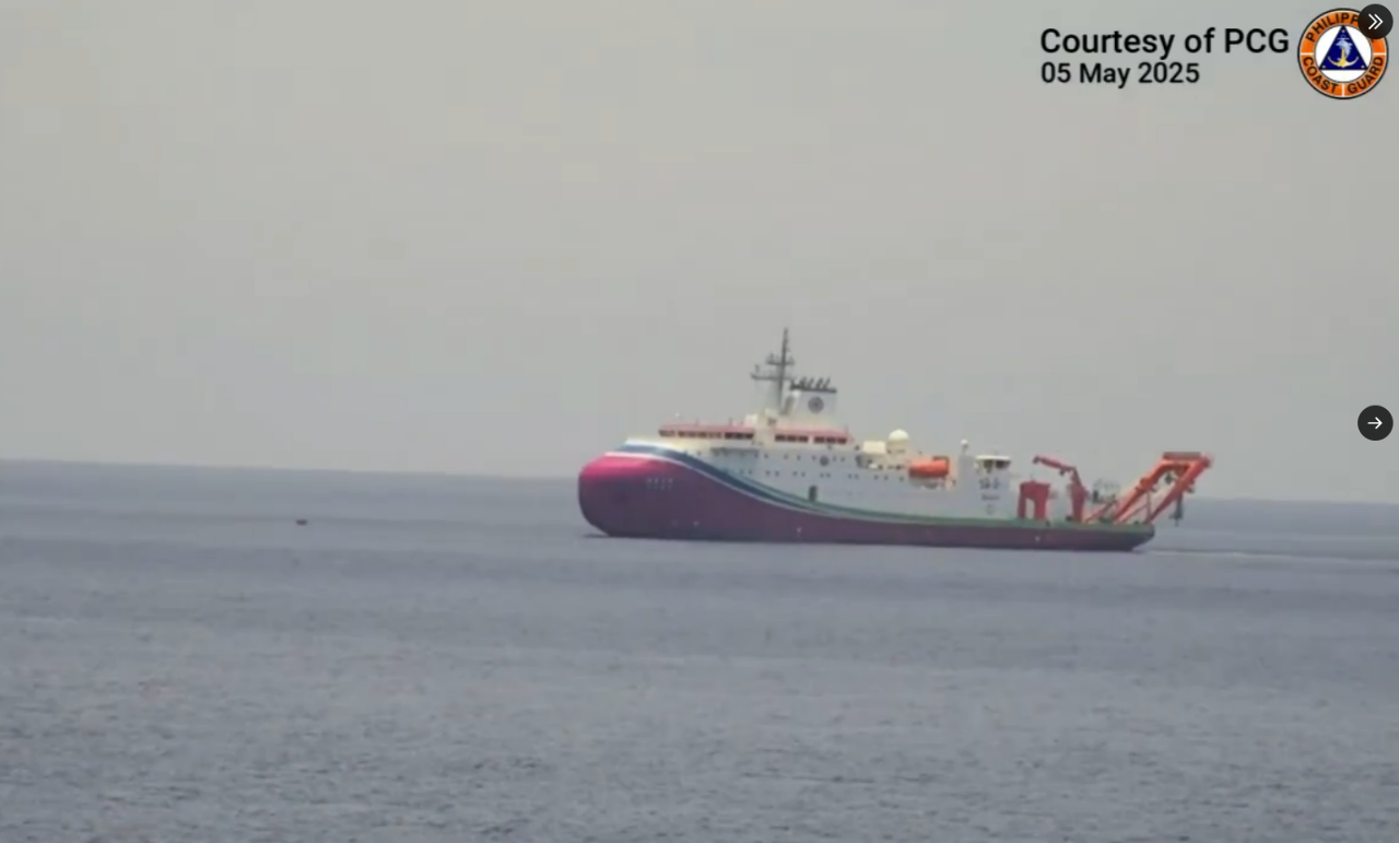 中國研究船出現菲律賓北部海域 疑為部署潛艦做準備